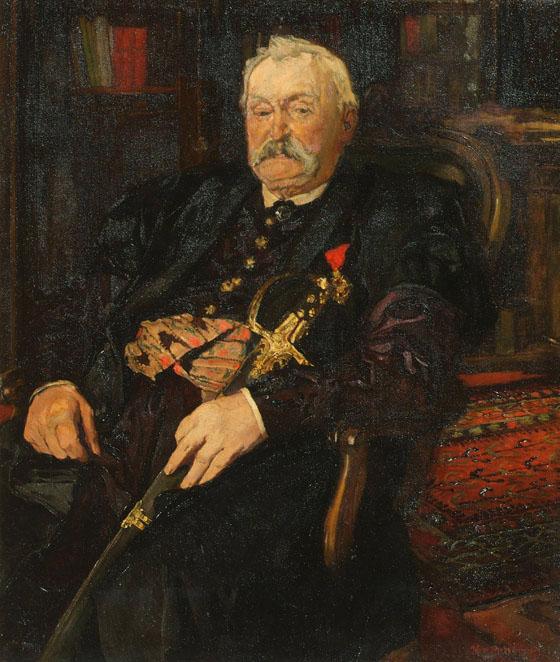 Józef Mehoffer, Marschall Milkowski, 1885, Öl auf Leinwand, 106 x 90 cm, Belvedere, Wien, Inv.-…