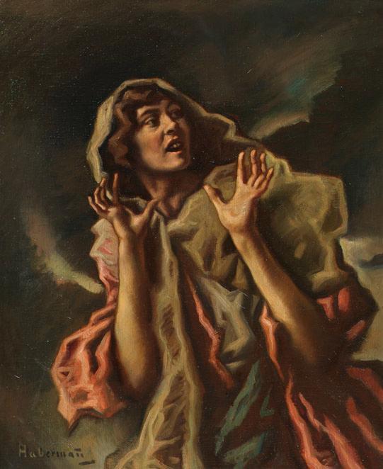 Hugo Freiherr von Habermann, Louise, Öl auf Leinwand, 78 x 64 cm, Belvedere, Wien, Inv.-Nr. 794…
