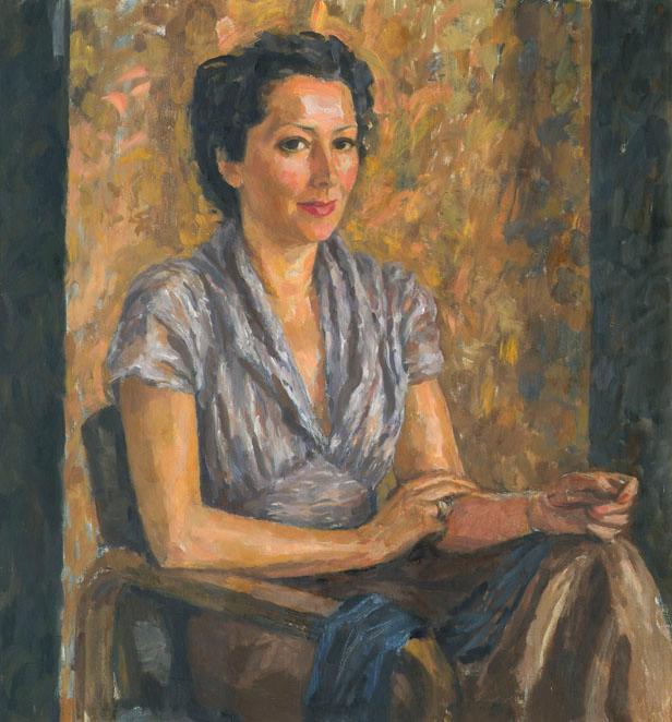Walther Gamerith, Frauke Lauterbach, um 1940, Öl auf Leinwand, 93 x 87 cm, Belvedere, Wien, Inv…