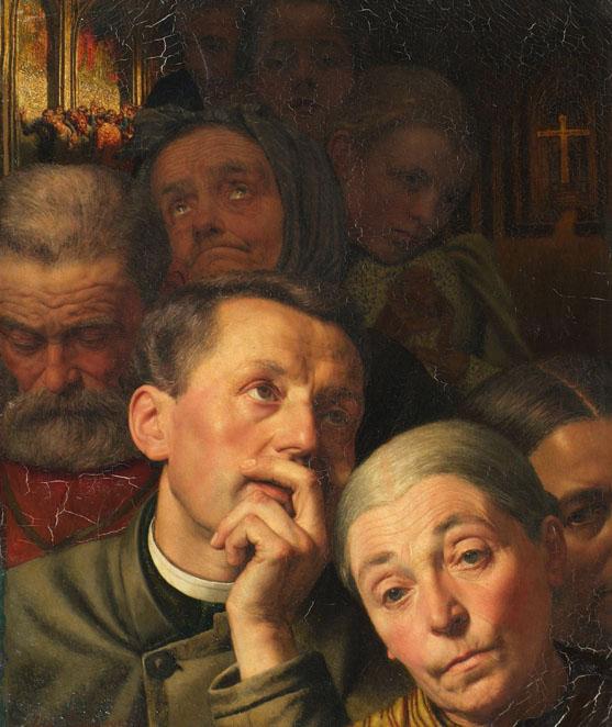 Jef Leempoels, Die Weinenden, um 1895, Öl auf Leinwand, 55,7 x 46,5 cm, Belvedere, Wien, Inv.-N…
