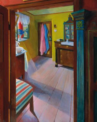 Ludwig Ferdinand Graf, Ländliches Interieur, 1909, Öl auf Leinwand, 152 x 120 cm, Belvedere, Wi…
