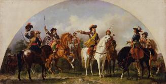 Karl von Blaas, Die Schlacht bei St. Gotthard 1664, 1865, Öl auf Leinwand, 133 x 260 cm, Belved…