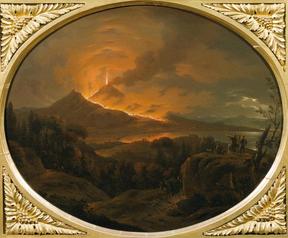 Michael Wutky, Ausbruch des Vesuvs, 1782, Öl auf Leinwand, 45 x 55 cm, Belvedere, Wien, Inv.-Nr ...