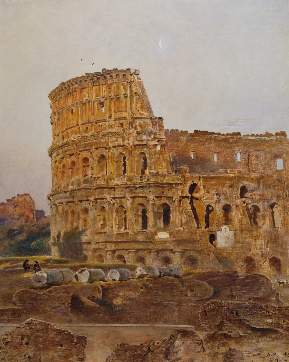 Anton Romako, Kolosseum in Rom, um 1865/1868, Aquarell auf Papier, 74 x 60,1 cm, Belvedere, Wie…