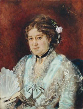 Anton Romako, Babette Tapecierer, um 1873/1876, Öl auf Leinwand, 76 x 58 cm, Wien, Belvedere, I…