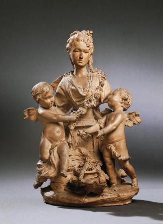 Jean-Baptiste Gustave Deloye, Therese Gräfin Kinsky, 1871, Terrakotta, H: 36,5 cm, Wien, Belved…