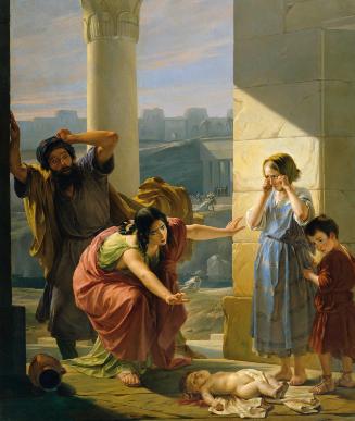 Carlo Arrienti, Der Bethlehemitische Kindermord, um 1842, Öl auf Leinwand, 217 x 196 cm, Belved…