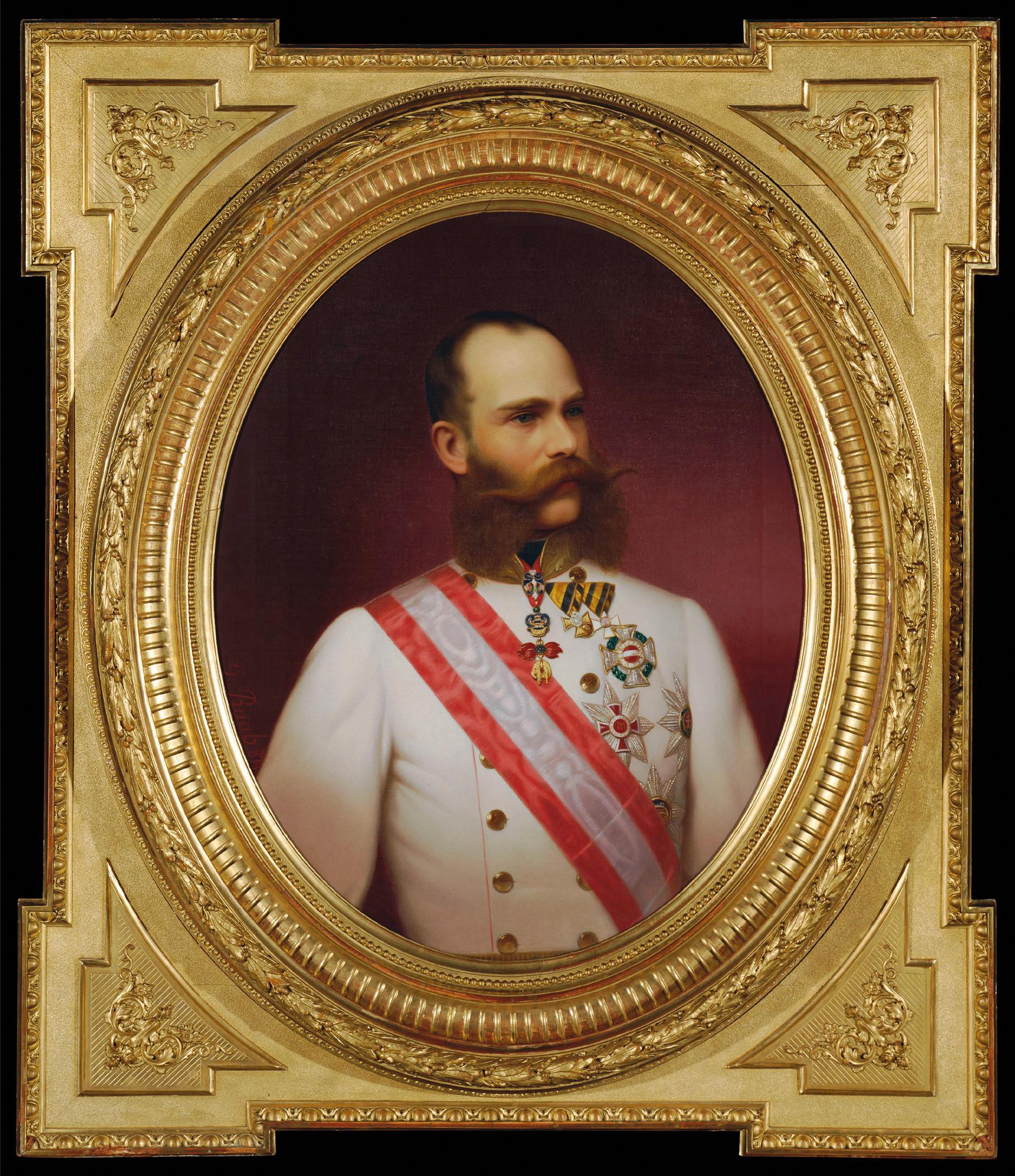 Georg Martin Ignaz Raab, Kaiser Franz Joseph I., 1874, Öl auf Leinwand, 79,5 x 62,5 cm, Wien, B…