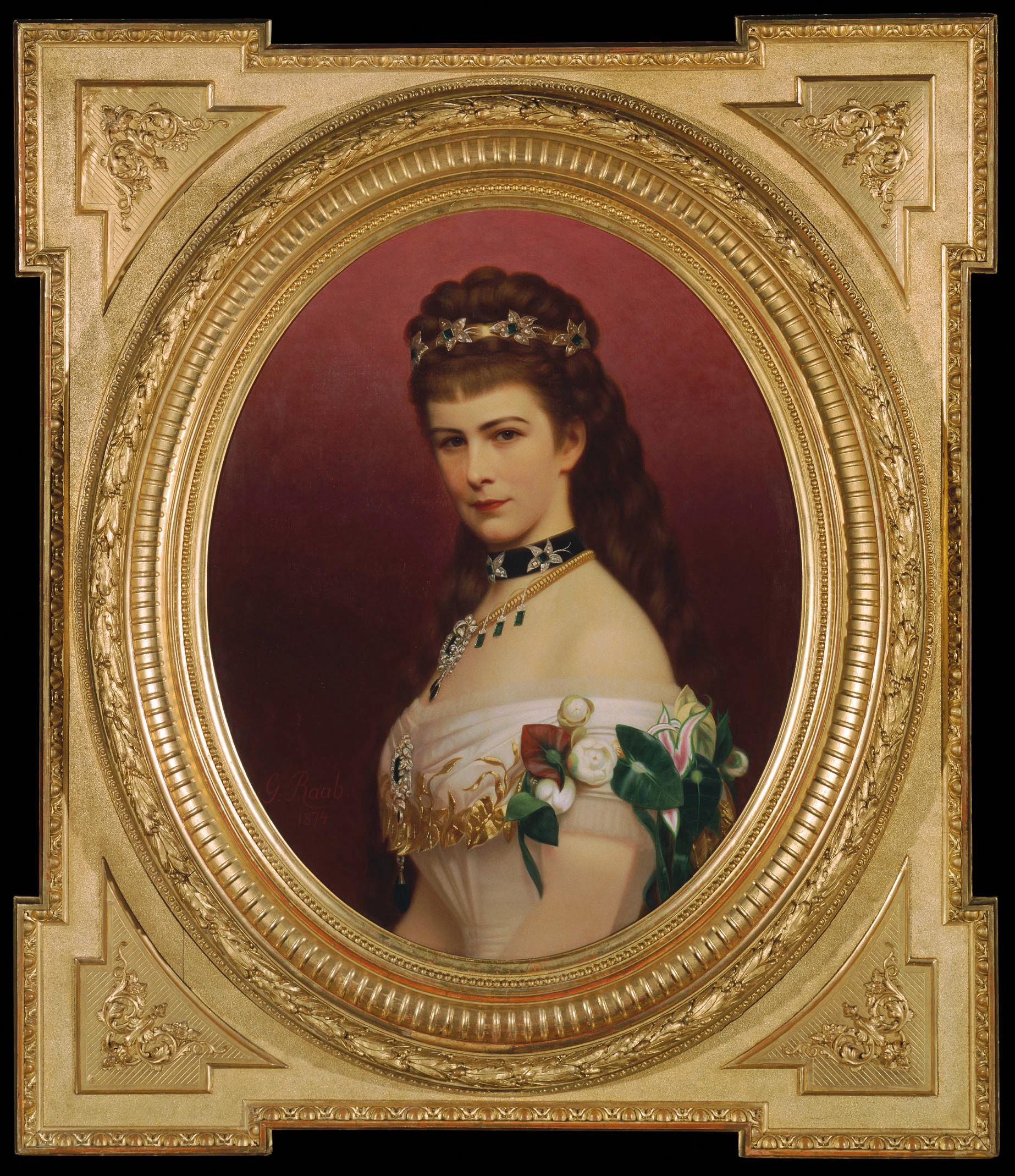 Georg Martin Ignaz Raab, Kaiserin Elisabeth, 1874, Öl auf Leinwand, 79 x 62,5 cm, Wien, Belvede ...