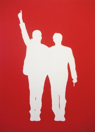 Julius Deutschbauer, Antifaschismusmahnmal am Bahnhofsvorplatz, 2007, Öl und Acryl auf Leinwand…