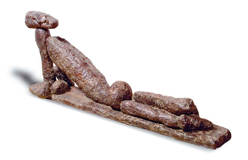 Otto Eder, Große Liegende, 1950-1951, Bronze, 72 x 192 x 45 cm, Belvedere, Wien, Inv.-Nr. 9843