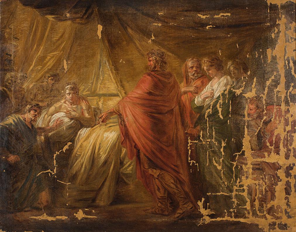 Friedrich Heinrich Füger, Agamemnon bringt Briseis in das Zelt des Achilles zurück, nach 1800, …