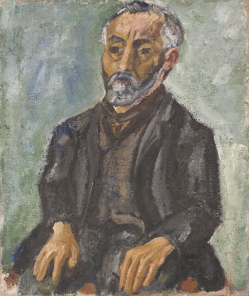 Hilde Goldschmidt, Alter Mann I, 1921, Öl auf Leinwand, 44,2 x 36,7 cm, Belvedere, Wien, Inv.-N…