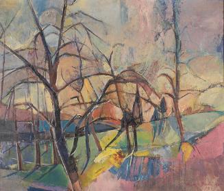 Anton Mahringer, St. Georgen im Gailtal, 1949, Öl auf Pressspanplatte, 60 x 70 cm, Artothek des…