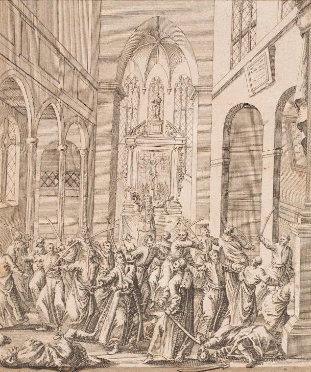 Kämpfende Türken, wohl 1680/1700, Kupferstich, Blattmaße: 18 × 14,8 cm, Belvedere, Wien, Inv.-N…