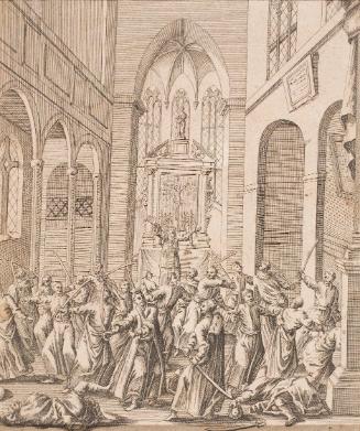 Kämpfende Türken, wohl 1680/1700, Kupferstich, Blattmaße: 18 × 14,8 cm, Belvedere, Wien, Inv.-N…