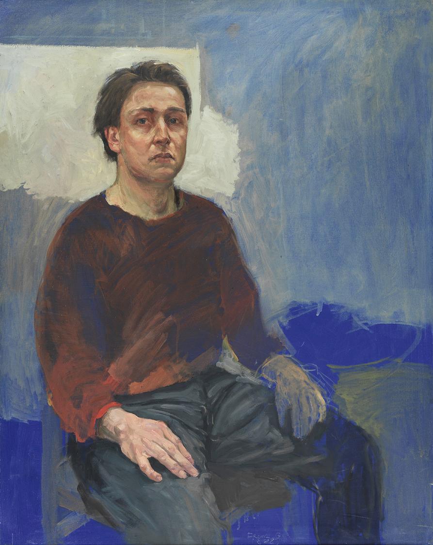 Franz Gebetsberger, Selbstbildnis, 1988, Öl auf Leinwand, 101 x 80 cm, Belvedere, Wien, Inv.-Nr…