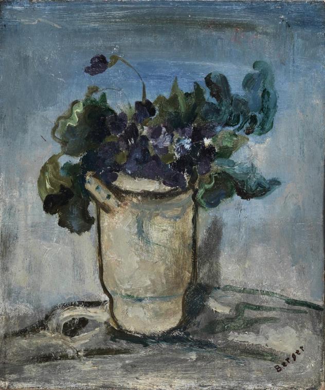 Margarete Hamerschlag, Blumen in Vase, 1948, Öl auf Leinwand, 41 x 35 cm, Belvedere, Wien, Inv.…
