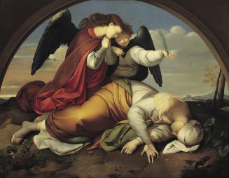Johann Evangelist Scheffer von Leonhardshoff, Die tote heilige Caecilia (Wiener Fassung), 1821,…