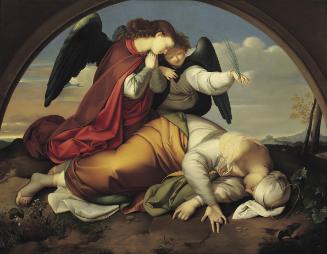 Johann Evangelist Scheffer von Leonhardshoff, Die tote heilige Caecilia (Wiener Fassung), 1821, ...