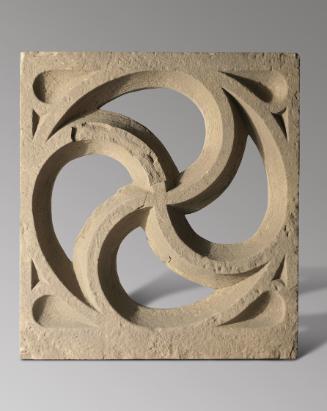 Wiener Steinmetz, Fragment mit Maßwerkdekor, 15. Jahrhundert (?), Sandstein, 89 x 82 cm, Wien, …