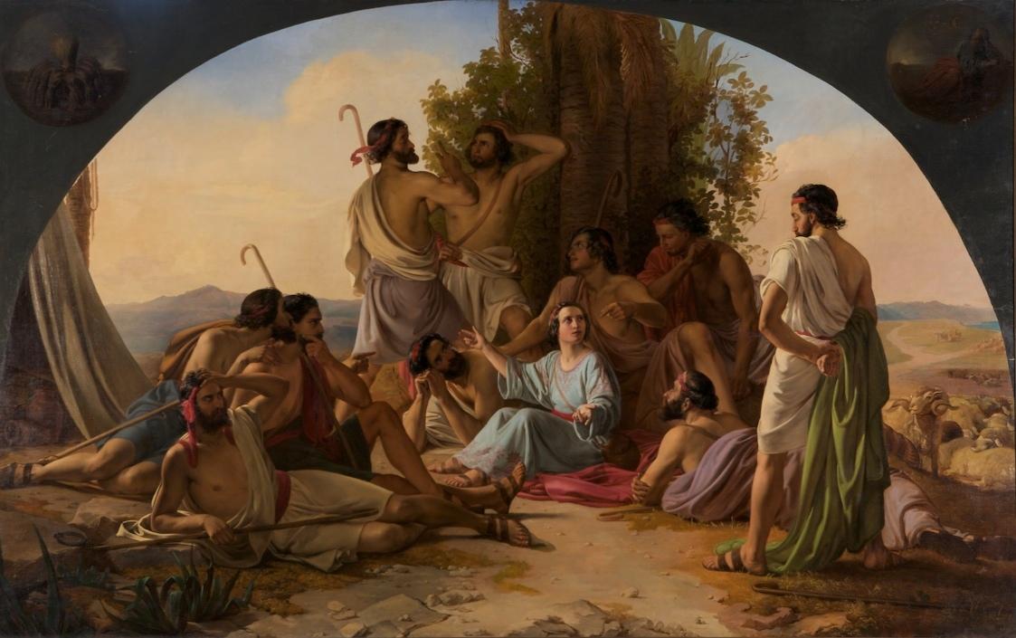Carl Wurzinger, Josef erzählt seine Träume, 1845, Öl auf Leinwand, 295 x 474 cm, Belvedere, Wie…