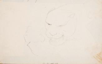 Erasmus von Engert, Studie in zweitem Skizzenbuch, um 1825, Blattmaße: 12,3 x 19,6 cm, Belveder…