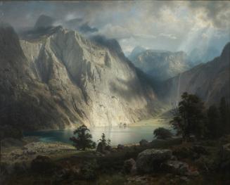 August Wilhelm Leu, Obersee bei Berchtesgaden, 1858, Öl auf Leinwand, 122 x 152 cm, Belvedere, …