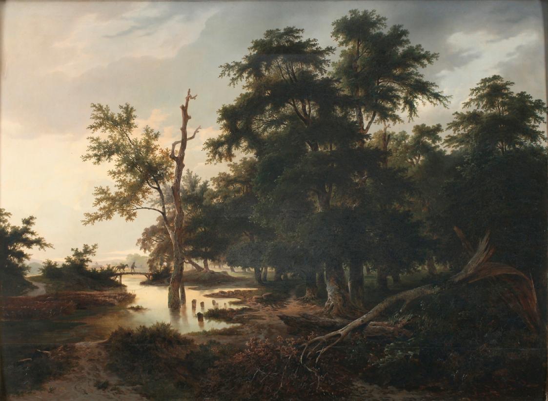 Anton Altmann der Jüngere, Waldlandschaft, 1851, Öl auf Holz, 94,5 x 125 cm, Belvedere, Wien, I…