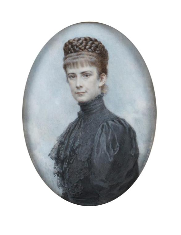 Theo Zasche, Kaiserin Elisabeth, vor 1900, Elfenbein, 13,8 x 10,3 cm, Belvedere, Wien, Inv.-Nr.…