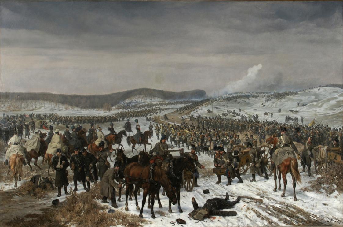 Fritz L'Allemand, Die Schlacht bei Oeversee am 6. Februar 1864 (Szene aus dem Schleswig-Holstei ...