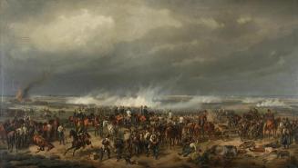 Albrecht von Adam, Die Schlacht bei Komorn, 1852, Öl auf Leinwand, 160 x 272 cm, Belvedere, Wie…