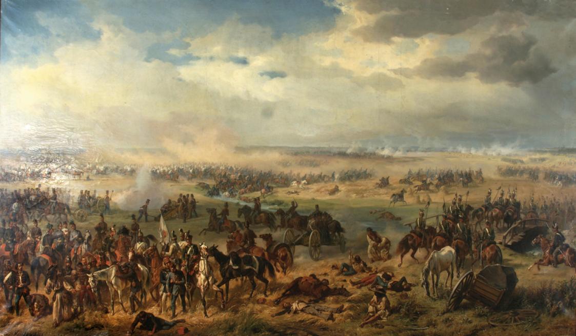 Albrecht von Adam, Die Schlacht bei Temesvár, 1855, Öl auf Leinwand, 158 x 274 cm, Belvedere, W…