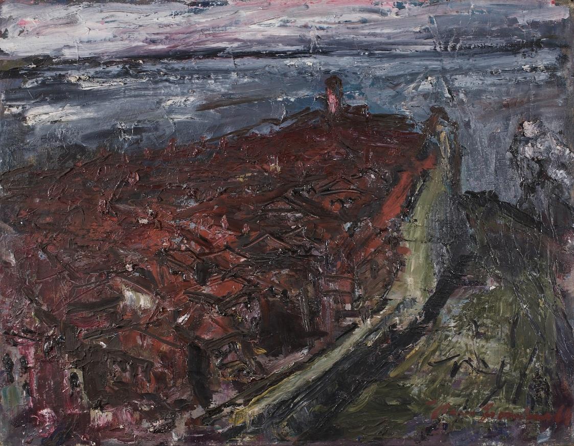 Hans Fronius, Pirano, 1964, Öl auf Leinwand, 57,5 × 74,5 cm, Artothek des Bundes, Dauerleihgabe…