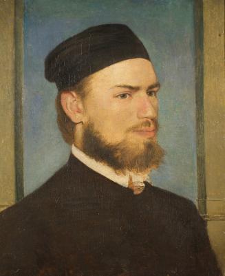 Arnold Böcklin, Der Maler Franz von Lenbach, 1862, Öl auf Leinwand, 52,5 x 44,5 cm, Belvedere,  ...