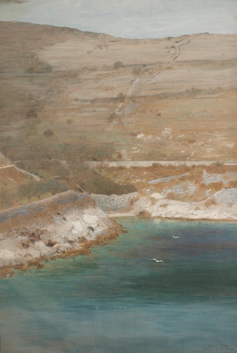 Eugen Jettel, Valle Oscura, 1900, Deckfarben auf Karton, 100 x 70 cm, Belvedere, Wien, Inv.-Nr.…