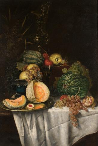 Josef Neugebauer, Früchtestillleben, Öl auf Leinwand, 100 x 71 cm, Belvedere, Wien, Inv.-Nr. 89…
