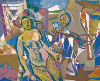 Herbert Boeckl, Im Gartenhaus II, 1963, Öl auf Leinwand, 119,5 x 148 cm, Belvedere, Wien, Inv.-…