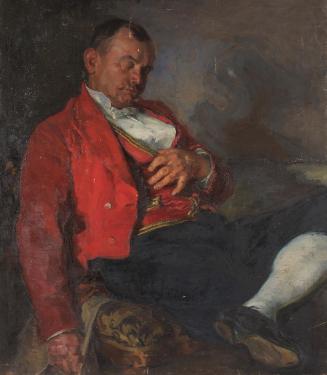 Jehudo Epstein, Schlafender Lakai, Öl auf Leinwand, 104 x 90,5 cm, Belvedere, Wien, Inv.nr. Lg …