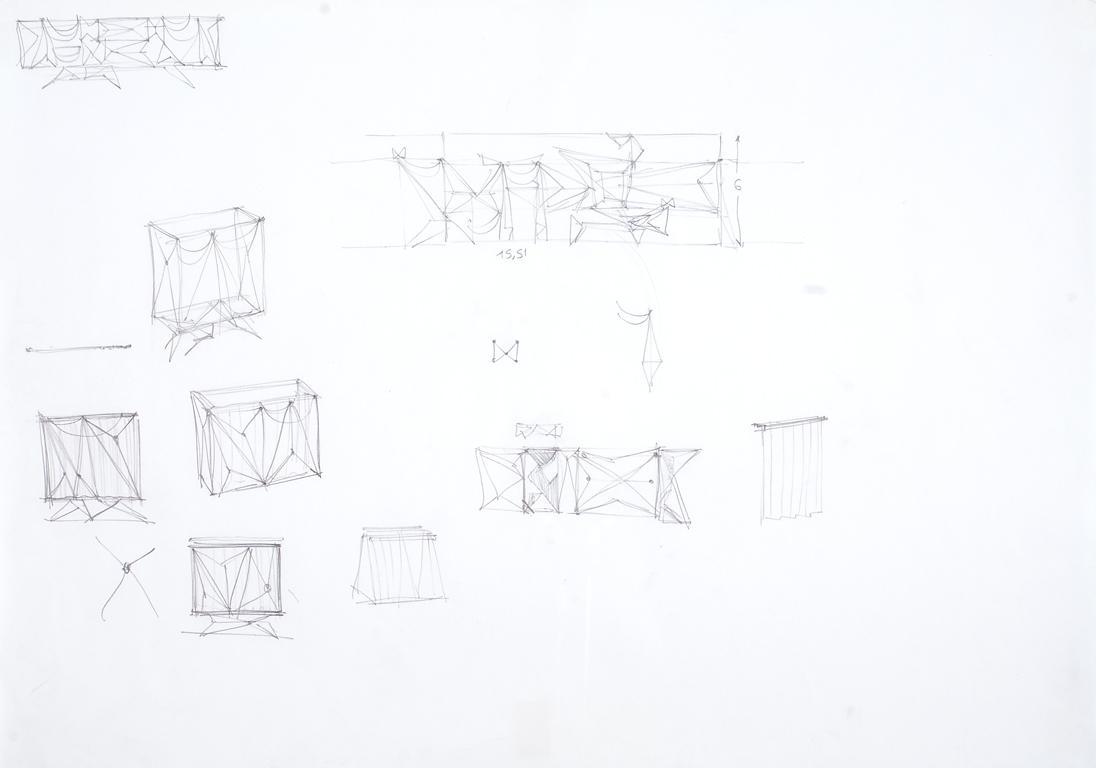 Julian Göthe, Rooms with brittle views, 2009, Bleistift auf Papier, 29,7 x 42 cm, Belvedere, Wi…