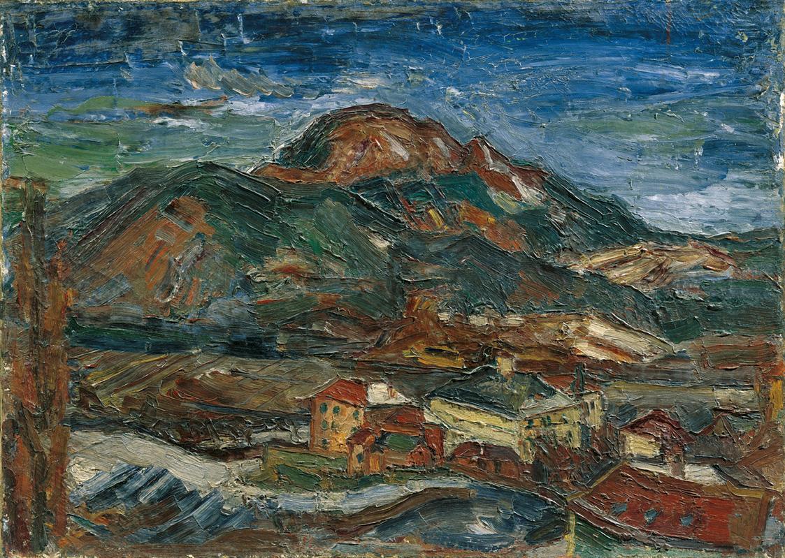 Herbert Boeckl, Maria Saal mit dem Ulrichsberg, 1927, Öl auf Leinwand, 61 x 84 cm, Belvedere, W ...