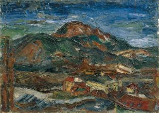Herbert Boeckl, Maria Saal mit dem Ulrichsberg, 1927, Öl auf Leinwand, 61 x 84 cm, Belvedere, W…