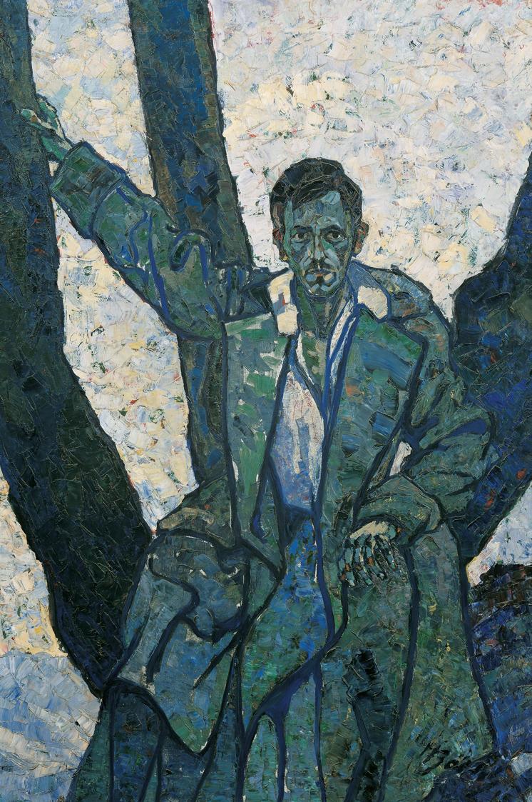 Herbert Boeckl, Bruno Grimschitz, 1915, Öl auf Leinwand, 159,5 x 108 cm, Belvedere, Wien, Inv.-…