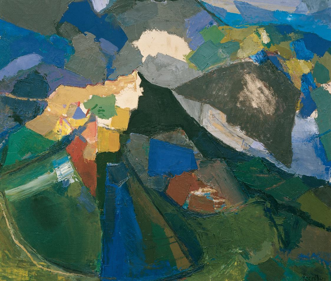 Herbert Boeckl, Der Erzberg II, 1947, Öl auf Leinwand, 103 x 121 cm, Artothek des Bundes, Dauer…