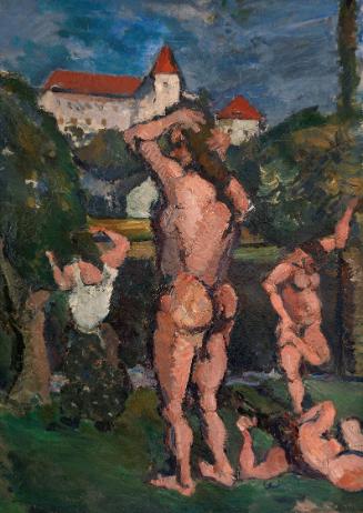 Herbert Boeckl, Badende vor Stift Eberndorf, 1925, Öl auf Leinwand, 86,5 x 62 cm, Belvedere, Wi…