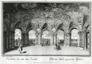 Salomon Kleiner, Offener Saal gegen den Garten, 1737, Radierung, Plattenmaße: 27,6 x 39,5 cm, B…