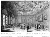 Salomon Kleiner, Parade und Audienz-Zimmer, 1733, Radierung, Plattenmaße: 29 x 38,7 cm, Belvede…