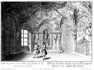 Salomon Kleiner, Offenes Cabinet, welches bey dem Eingang des Gartens zur rechten Hand stehet, …