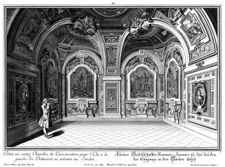 Salomon Kleiner, Kleines Gesellschaffts-Sommer-Zimmer, so zur lincken des Eingangs in den Garte…