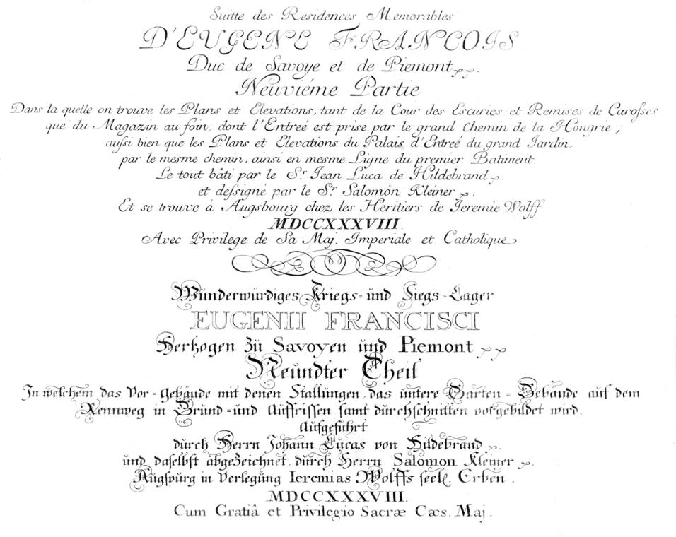 Salomon Kleiner, Wunderwürdiges Kriegs- und Siegs-Lager EUGENII FRANCISCI Herzogen zu Savoyen u…